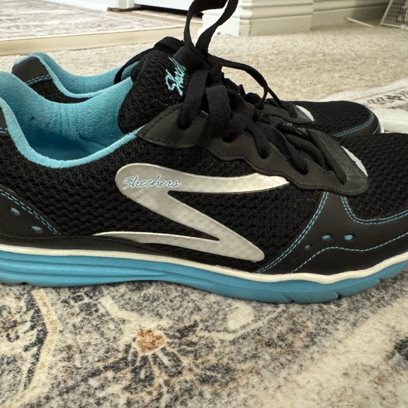 Skechers Shoes - Skechers Black and Teal Dance Zumba Shoes